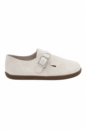 Slate — Baleriny Barefoot Damskie, Zamsz, Podeszwa Gumowa