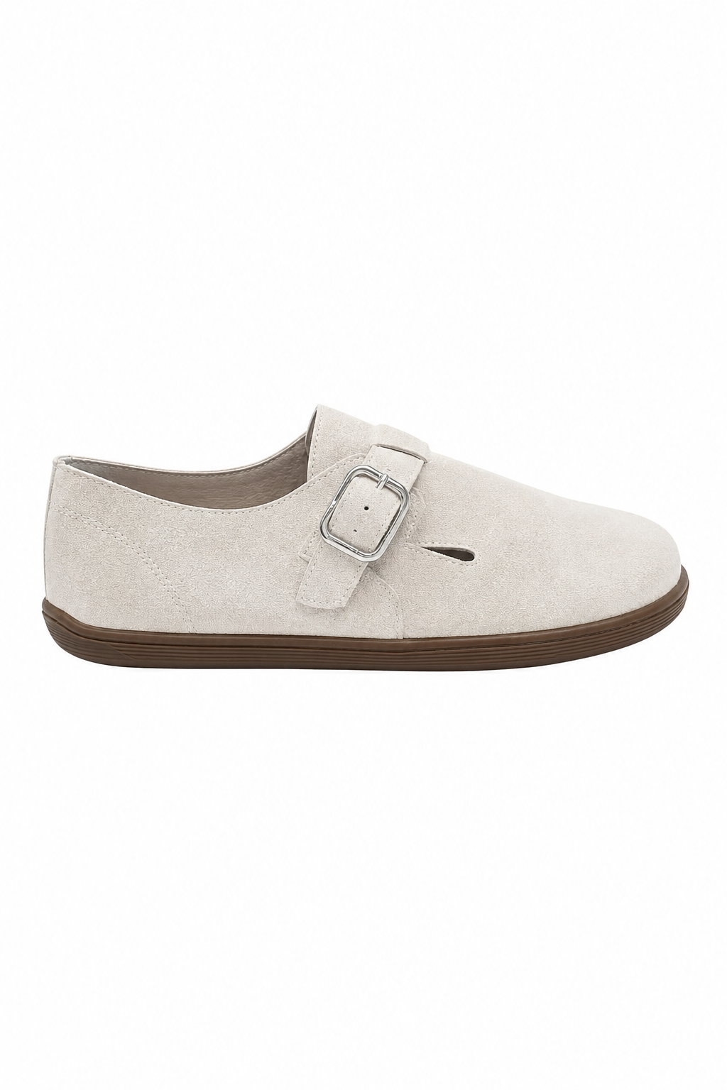Slate — Baleriny Barefoot Damskie, Zamsz, Podeszwa Gumowa