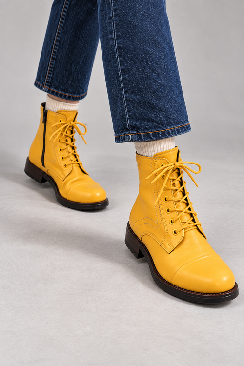Barwny Szlak — Damen-Stiefeletten aus Leder