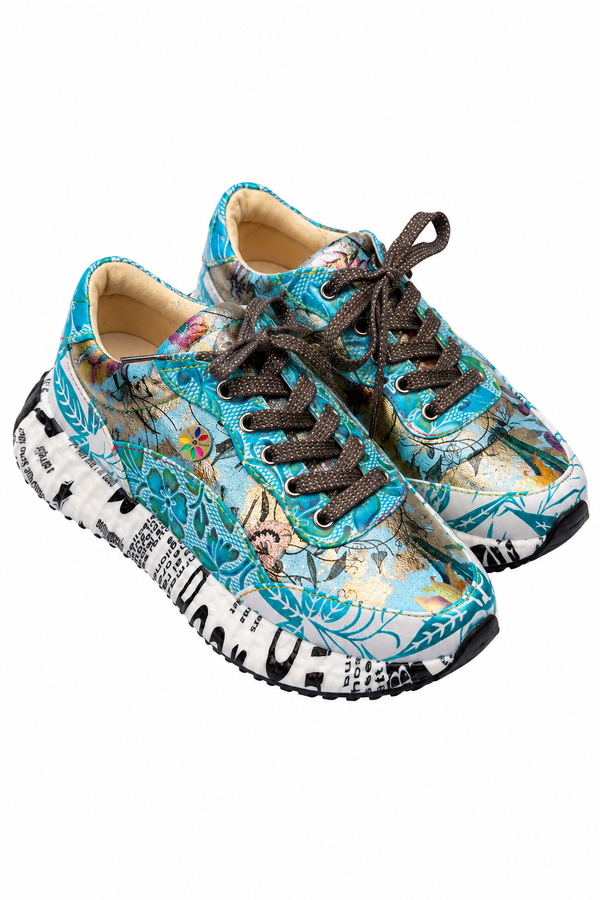 Laura Vita — Sneakersy Sportowe, Skóra Naturalna, Gumowa Podeszwa