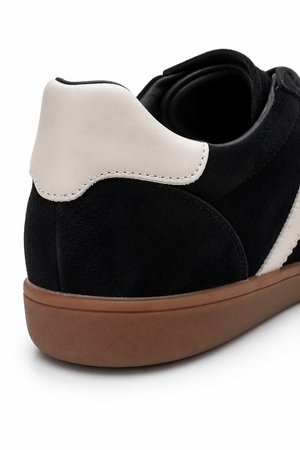 Santorini — Sneakersy Barefoot Damskie, Skóra Zamszowa, Szeroki Przód